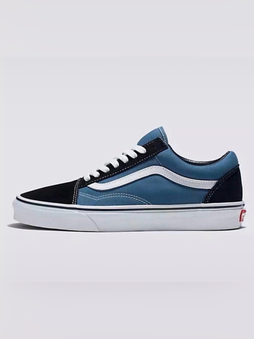 Vans Old Skool Low-Top Sneaker — Blue, Black & White